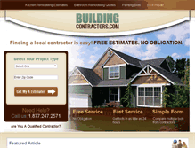 Tablet Screenshot of buildingcontractors.com